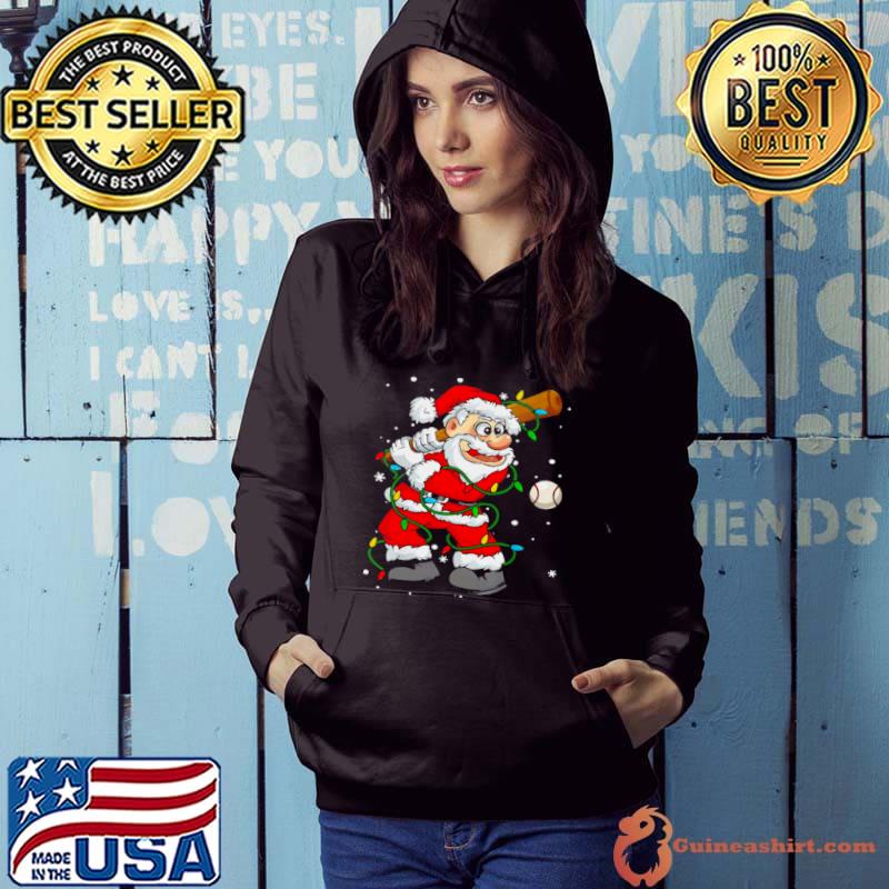 Funny Santa Hockey Light shirt
