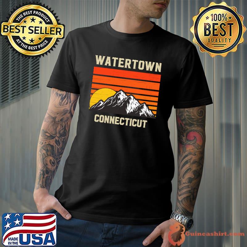 Funny Watertown Connecticut Retro City State USA Souvenir T-shirt