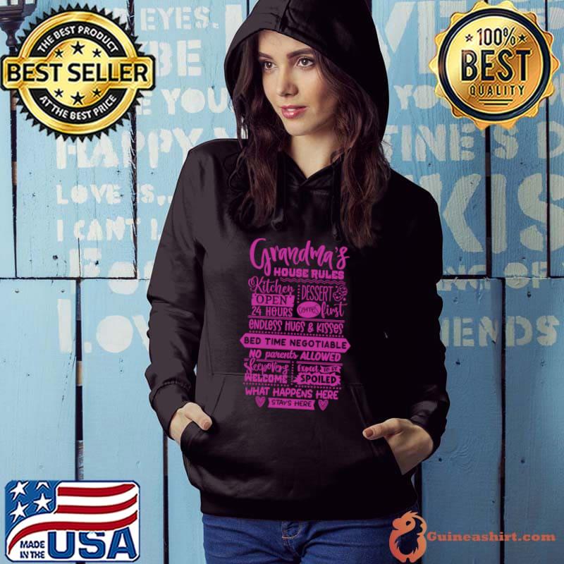 Grandma's House Rules Family List T-Shirt