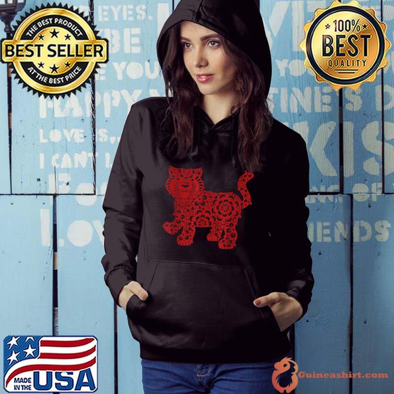 Happy Lunar New Year 2022 Cute Chinese Tiger Decorations T-Shirt Hoodie