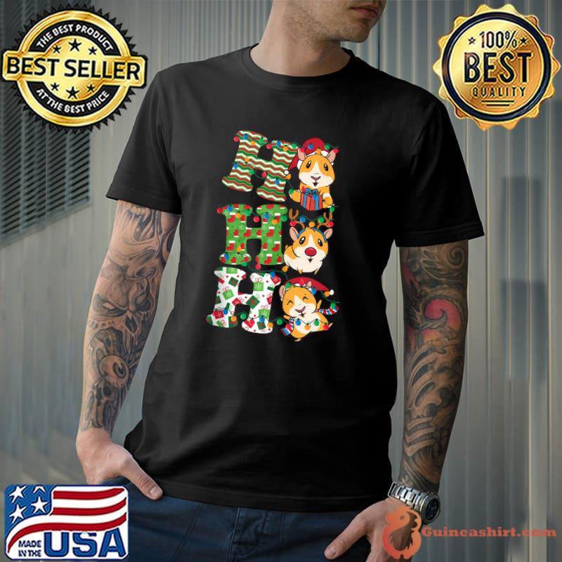 Ho Ho Ho Guinea Pigs Lovers Funny Christmas Ornaments T-shirt