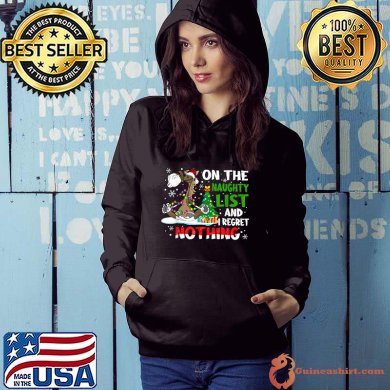 Horse Christmas On The Naughty List And I Regret Nothing T-Shirt