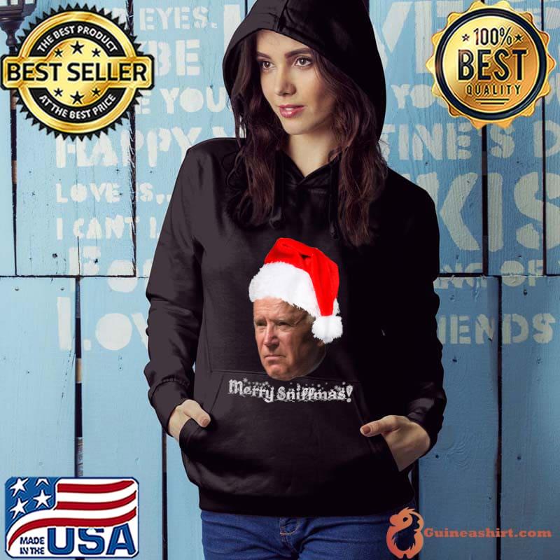 Joe Biden 2021 Christmas Satire Pro Trump Santa Design T-Shirt