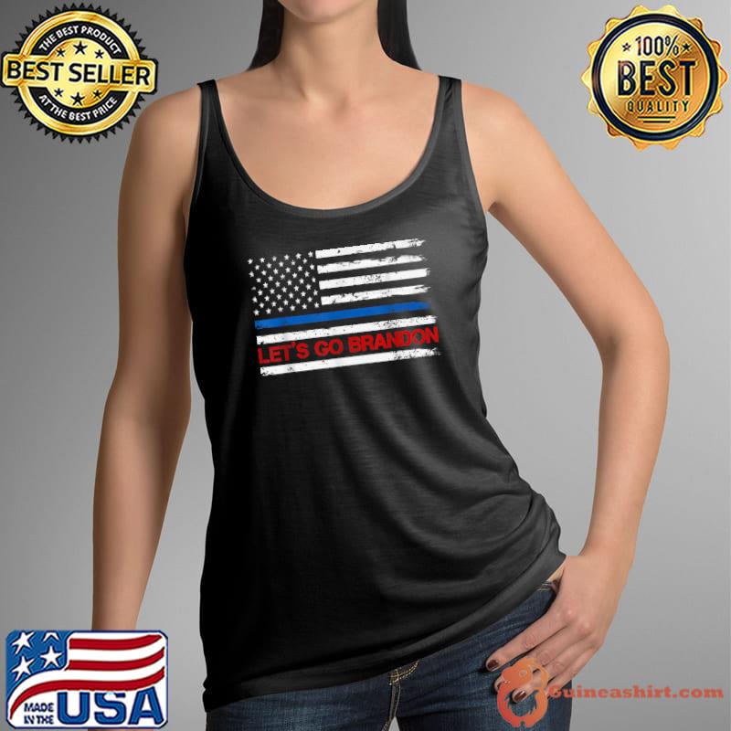 Let's Go Brandon American Flag T-Shirt Tank Top