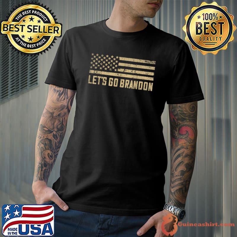Let's Go Branson Brandon American Flag Impeach Biden T-Shirt