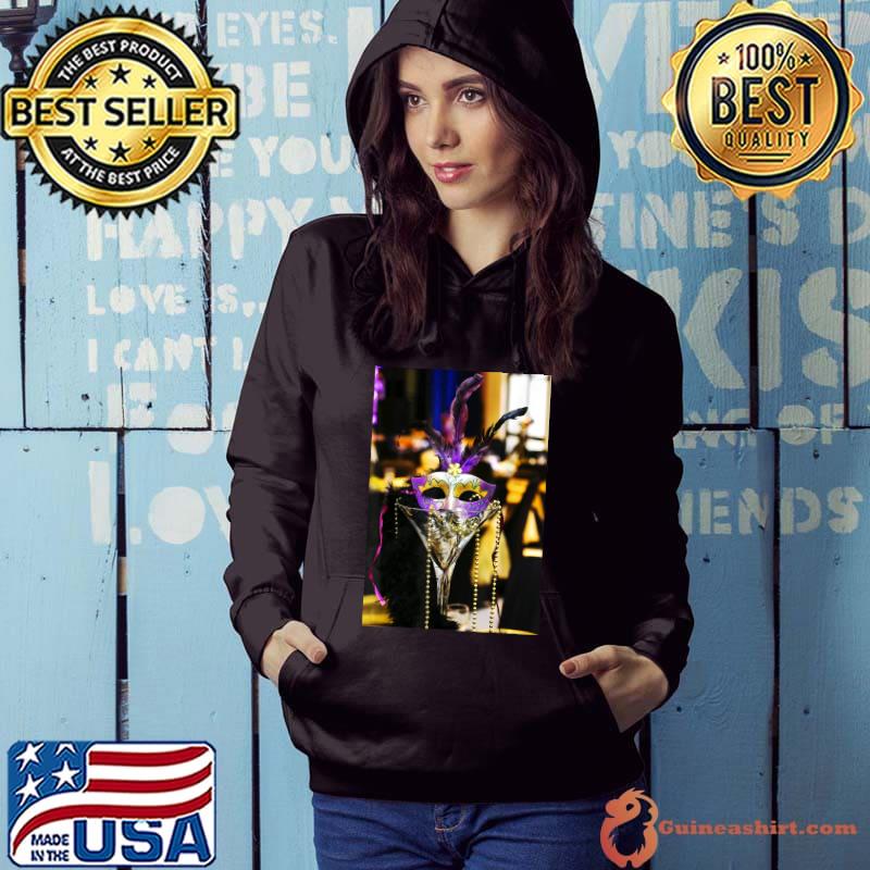 Mardi Gras Capuchon Mask New Orleans Carnival Costume T-Shirt Hoodie