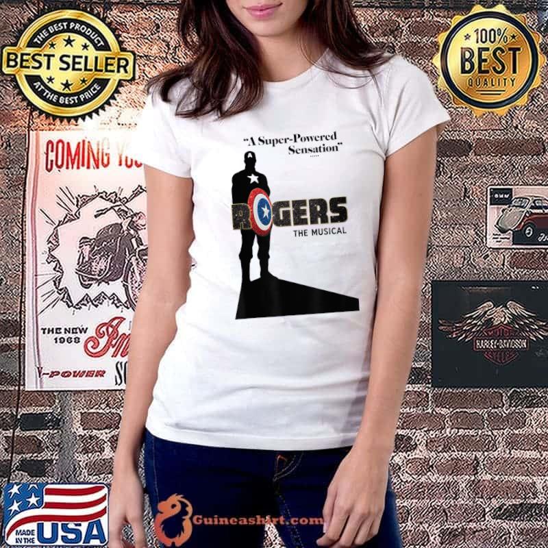 Marvel Hawkeye Rogers The Musical A Super Powered Sensation T-Shirt Ladiestee