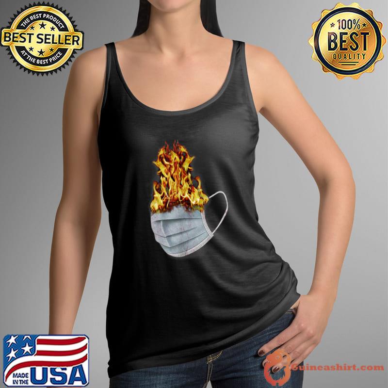 MASK - Pop Art Culture Social Expression Masks Surreal Flame T-Shirt Tank Top