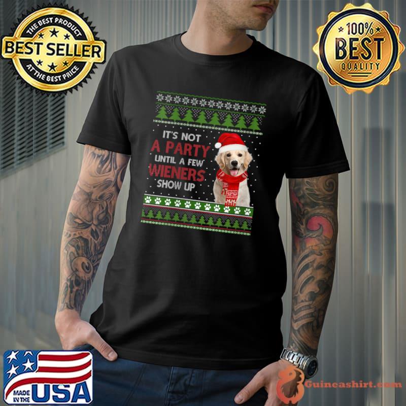 Merry Weiner Christmas Dog Xmas T-shirt