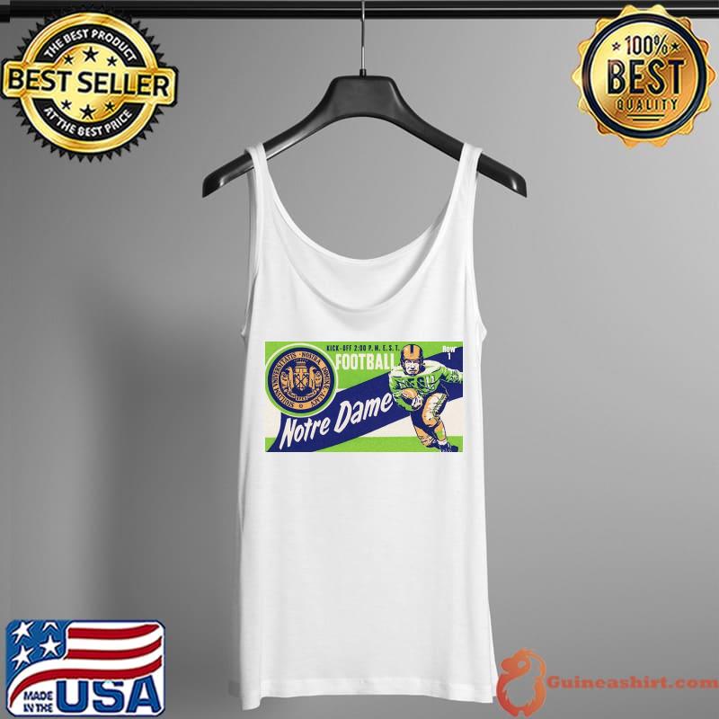 Nice 1956 Notre Dame Football Ticket Art Shirt Tank Top