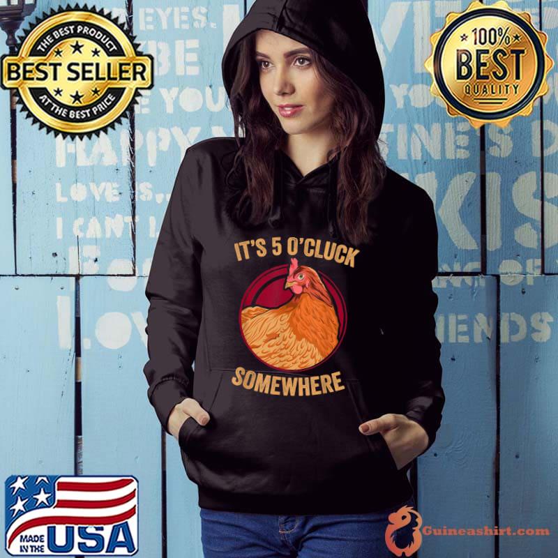 Nice Chicken Farmer Funny Five O' Cluck Backyard Chicken T-Shirt