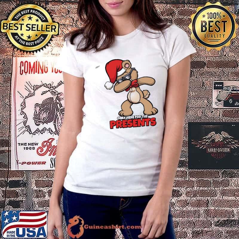 Nice Dabbing Bear Only Hear For The Presents Shirt Ladiestee