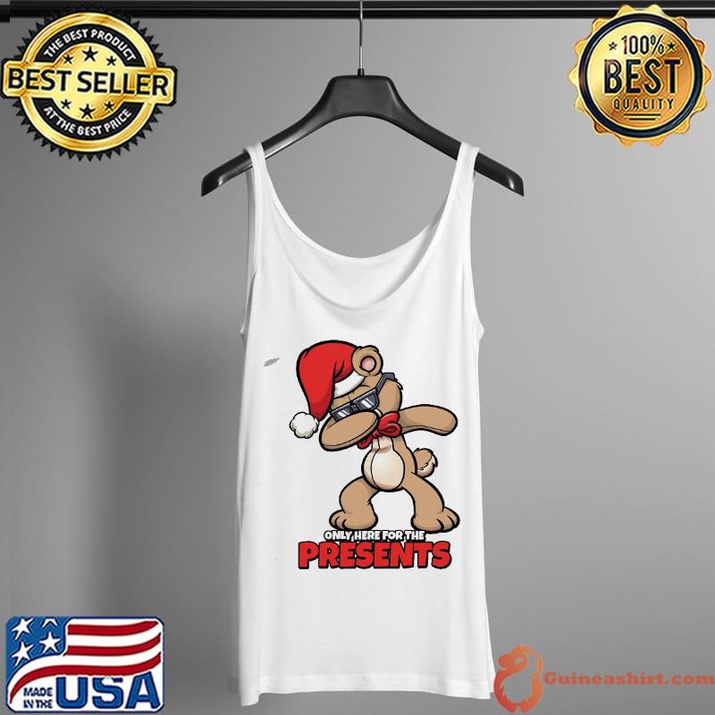 Nice Dabbing Bear Only Hear For The Presents Shirt Tank Top