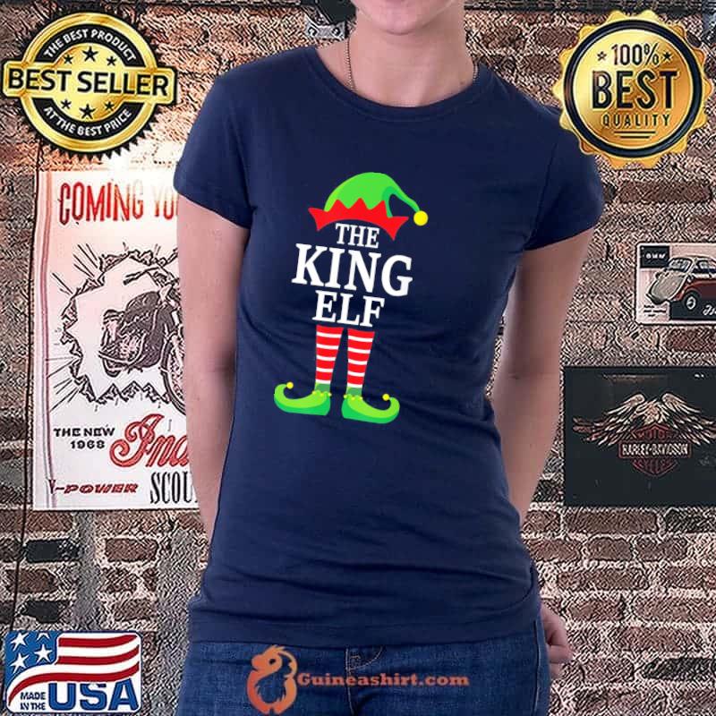 Nice King Elf Matching Family Group Christmas Party Pajama T-Shirt