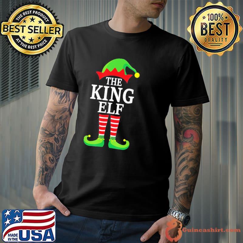 Nice King Elf Matching Family Group Christmas Party Pajama T-Shirt Unisex