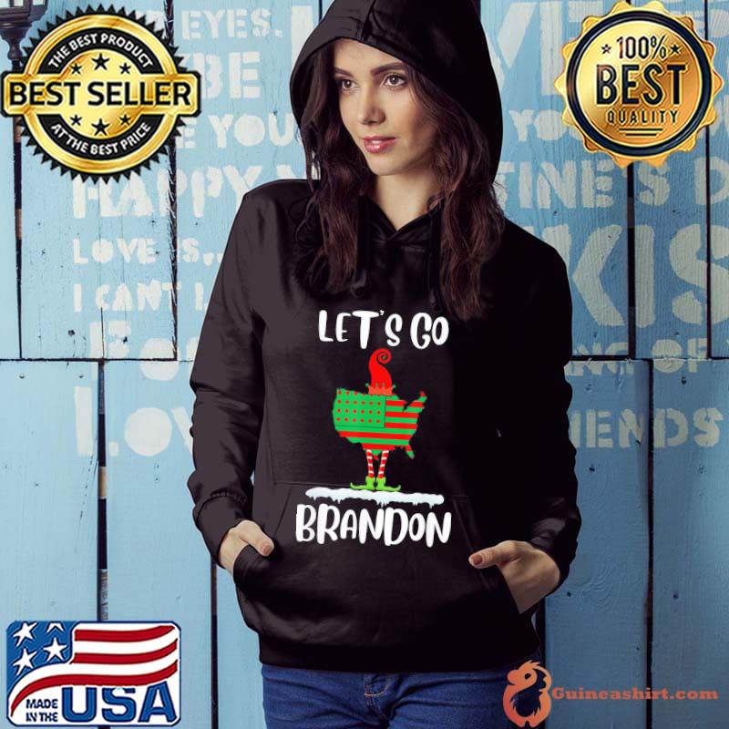 Nice Let’s Go Brandon Brayden Braden US Flag Sassy Elf Christmas T-Shirt Hoodie