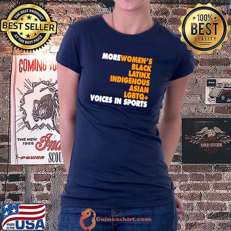 Nice More diverse voices in sports shirt
