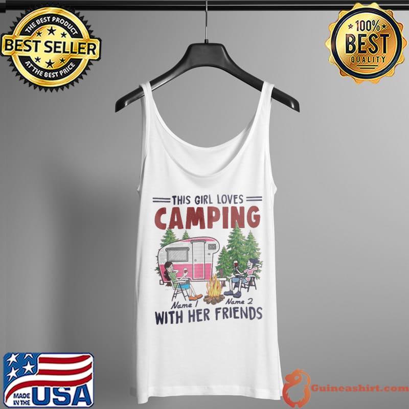 Nice This girl loves camping with her friends Tank Top