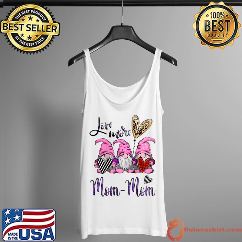 Nice Womens Personalized Love More Gnomes with Heart T- Tank Top