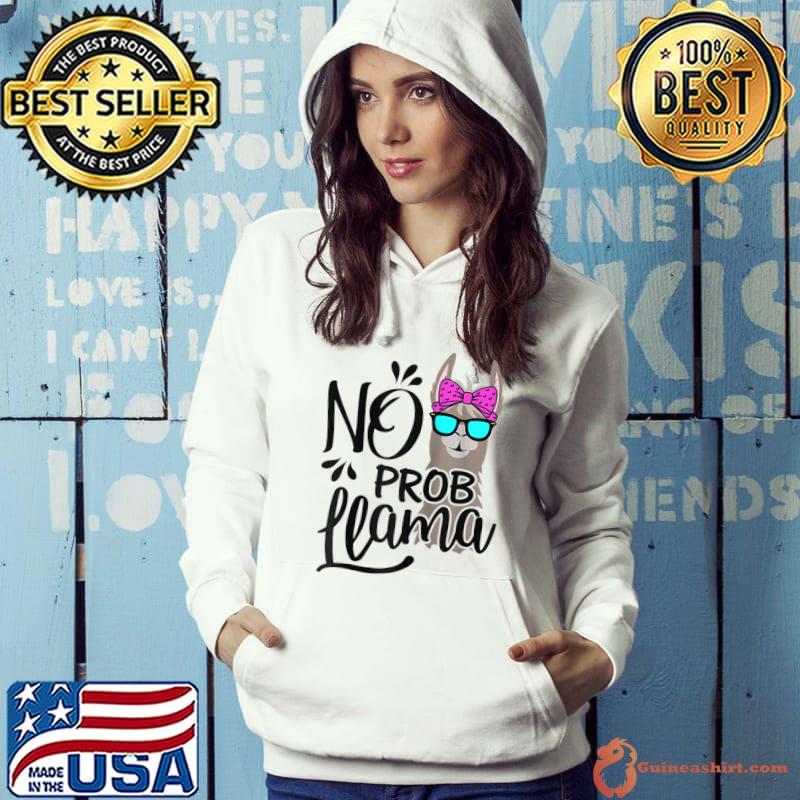 No Prob-Llama Cute Llama Alpaca Funny Graphic Plus Size T-Shirt