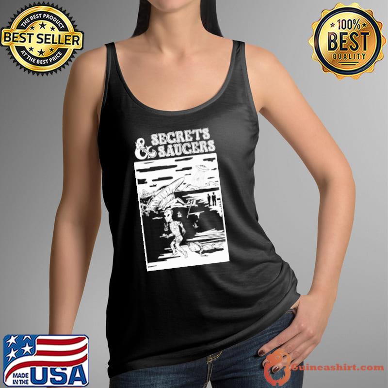 Official Aliens secrets and saucers Tank Top