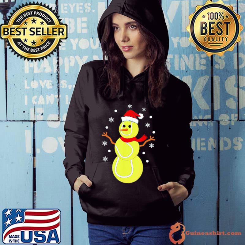 Official Christmas-Tennis-Balls-Snowman-Tennis-Christmas-T-Shirt Hoodie