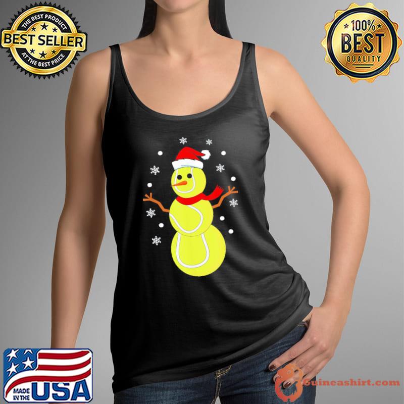 Official Christmas-Tennis-Balls-Snowman-Tennis-Christmas-T-Shirt Tank Top