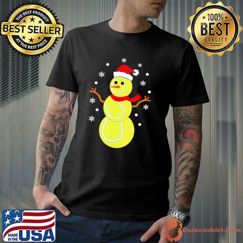 Official Christmas-Tennis-Balls-Snowman-Tennis-Christmas-T-Shirt Unisex