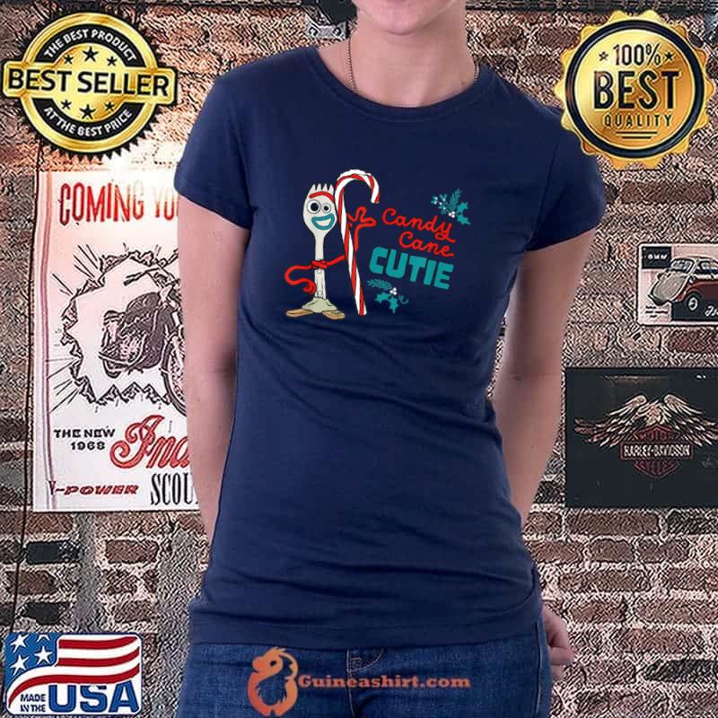 Official Disney and Pixar’s Toy Story Forky Candy Cane Cutie Holiday T Shirt