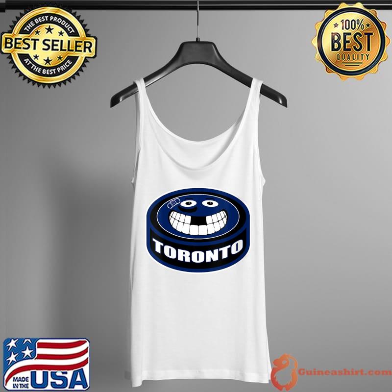 Official Hockey Toronto Canada Funny Kid Adult Puck Smile Face T- Tank Top