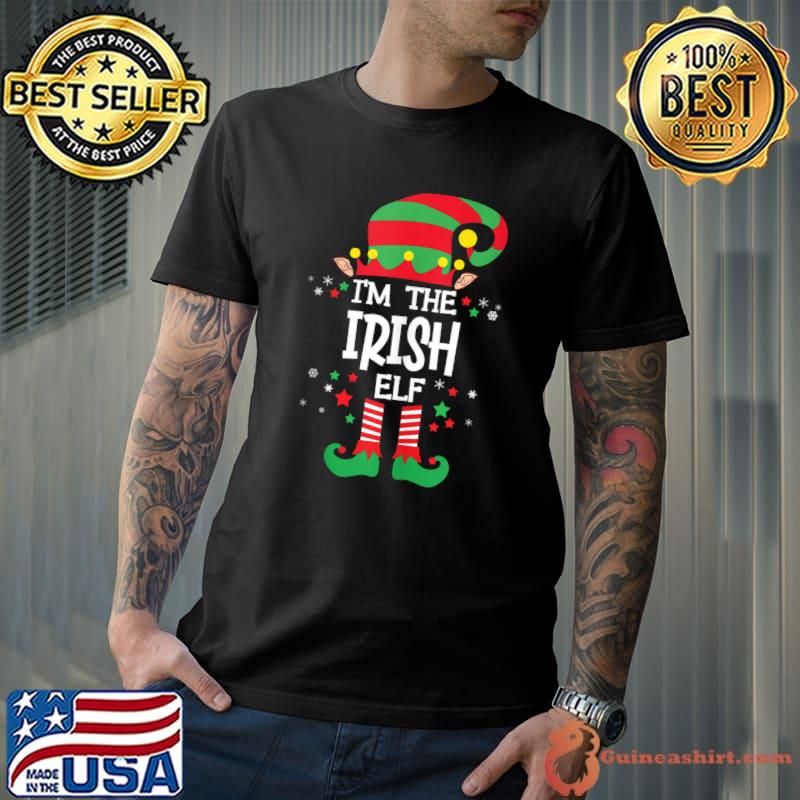 Official I'm the Irish Elf Family Group Matching Christmas Pajama T-shirt
