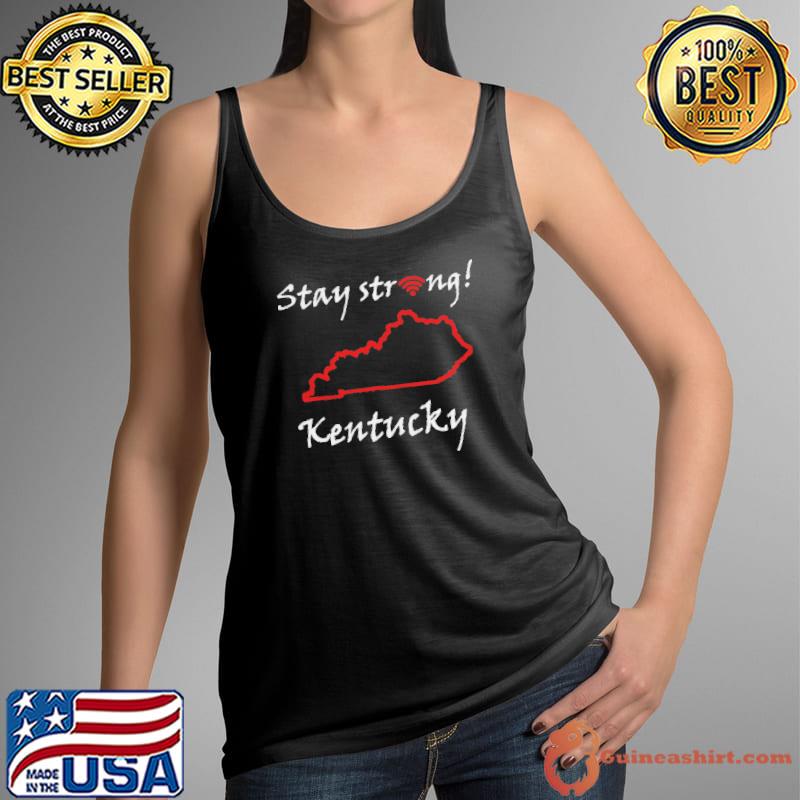 Official Stay Strong Kentucky City Heart Tee Shirt Tank Top