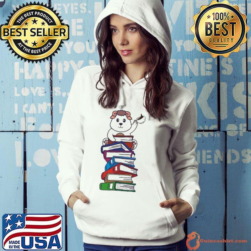 Original Book Reading Ram Sheep Tea Coffee Kawaii Bookworm Shirt