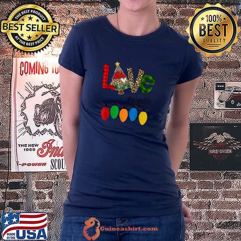 Original Christmas tree Love mimi Life women Christmas light T Shirt