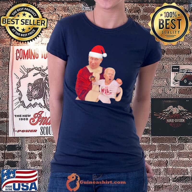 Original Classic Biden and Putin Santa Christmas Funny Christmas T-Shirt