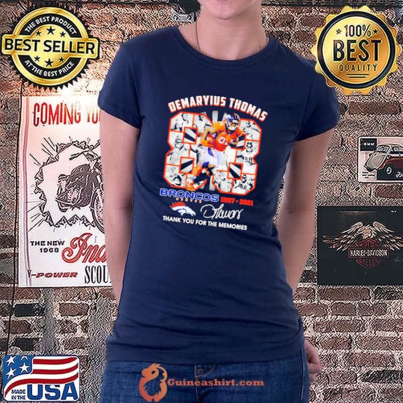 Original Demaryius Thomas 88 Denver Broncos 1987-2021 Signature Unisex T-Shirt