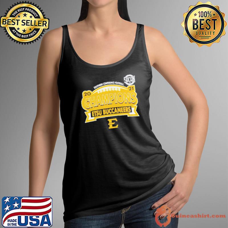 Original East Tennessee State Buccaneers Southern Conference Football 2021 Champions Tank Top