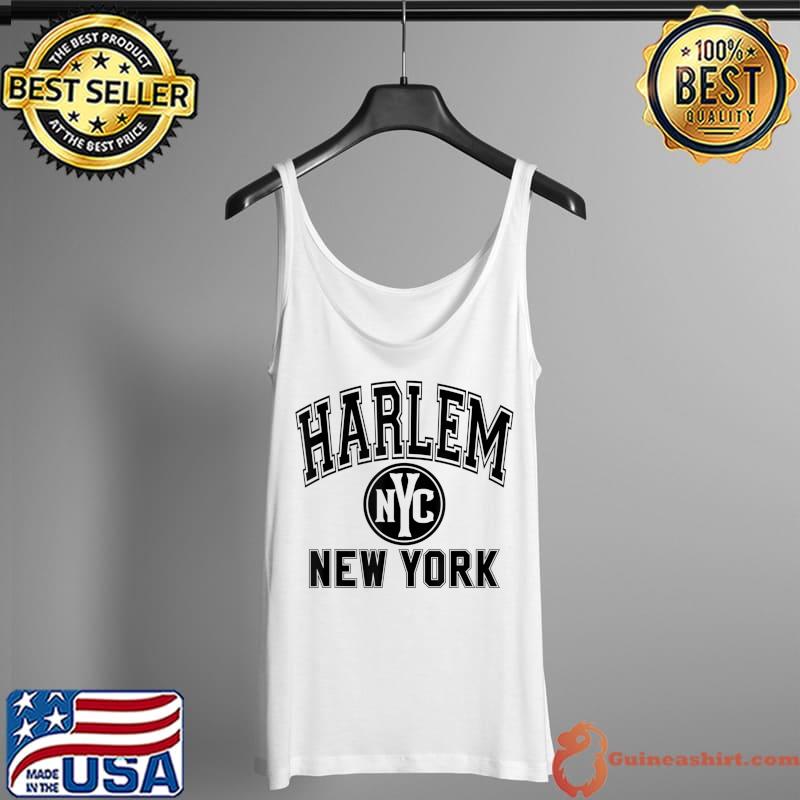 Original Harlem NYC New York Varsity Style Gray with Black Print T-Shirt Tank Top