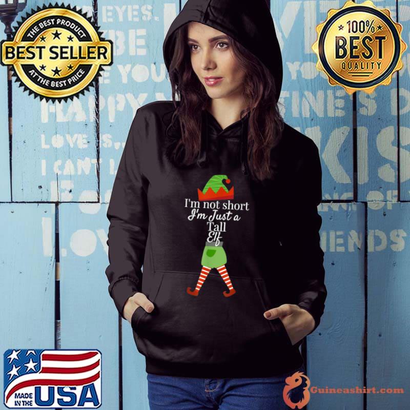 Original I'm Not Short I'm Just A Tall Elf Matching Christmas Family T-Shirt