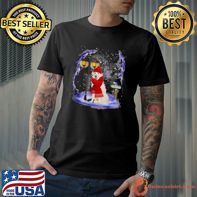Original Kuvasz Santa Snow Christmas Light Winter Pajama T Shirt Unisex