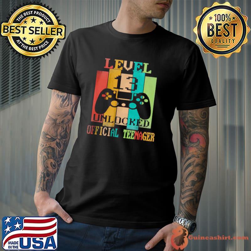 Original Level 13 Unlocked Official Teenager T Shirt Unisex