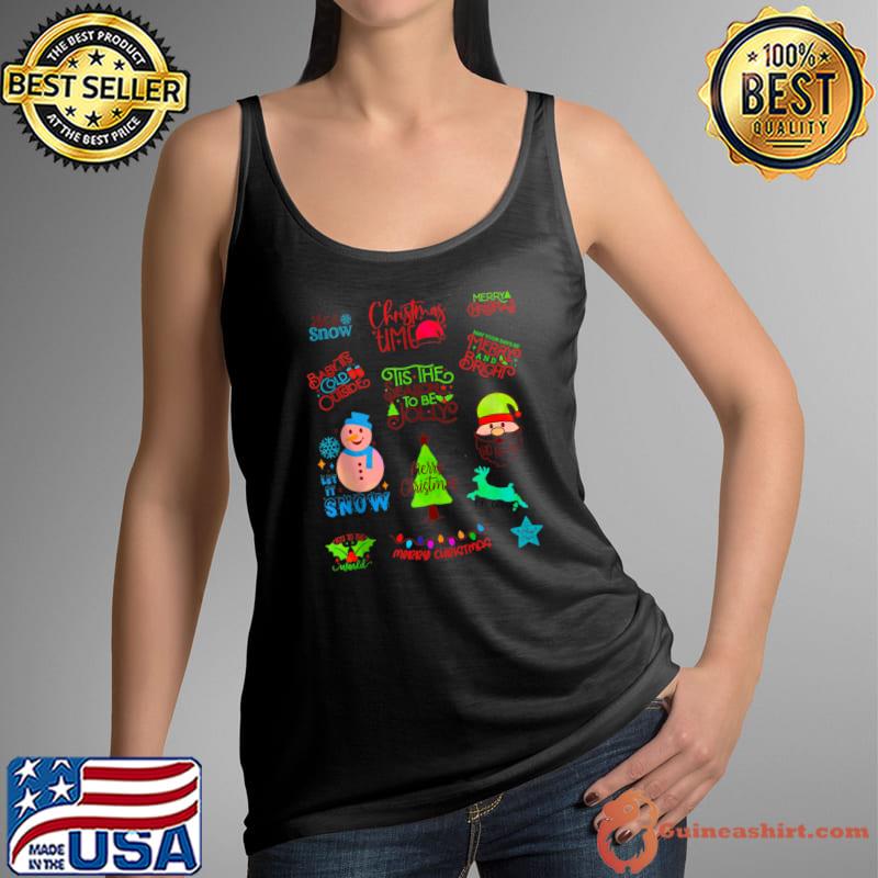 Original Merry, Happy, Joyful Christmas Time Y'all T-ShirtTop Tank Top
