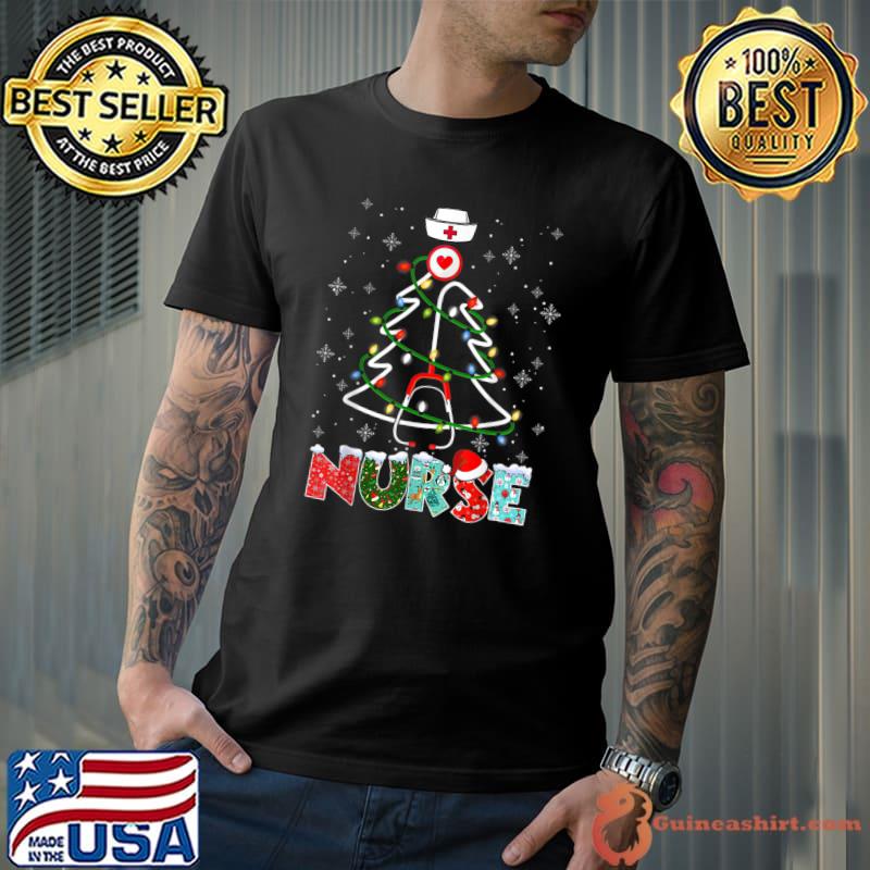 Original Nurse Christmas Tree Nurse Love Gift T-Shirt