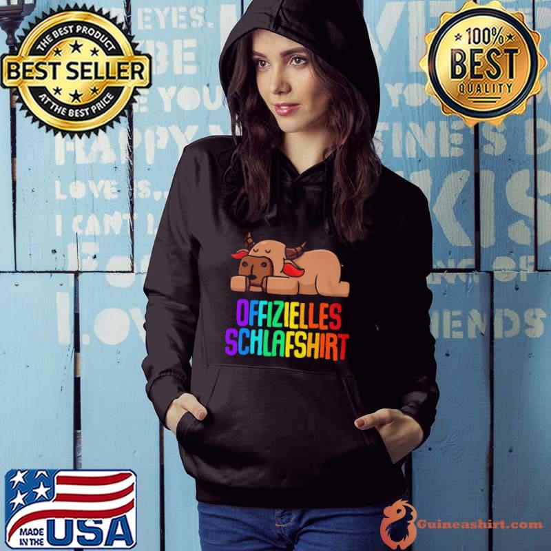 Original Offizielles schlaf pyjama nachthemd büffel kuh geschenk langarm Hoodie
