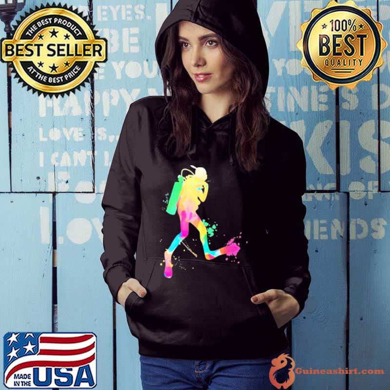 Original Scuba Diver In Watercolor Scuba Diving Shirt