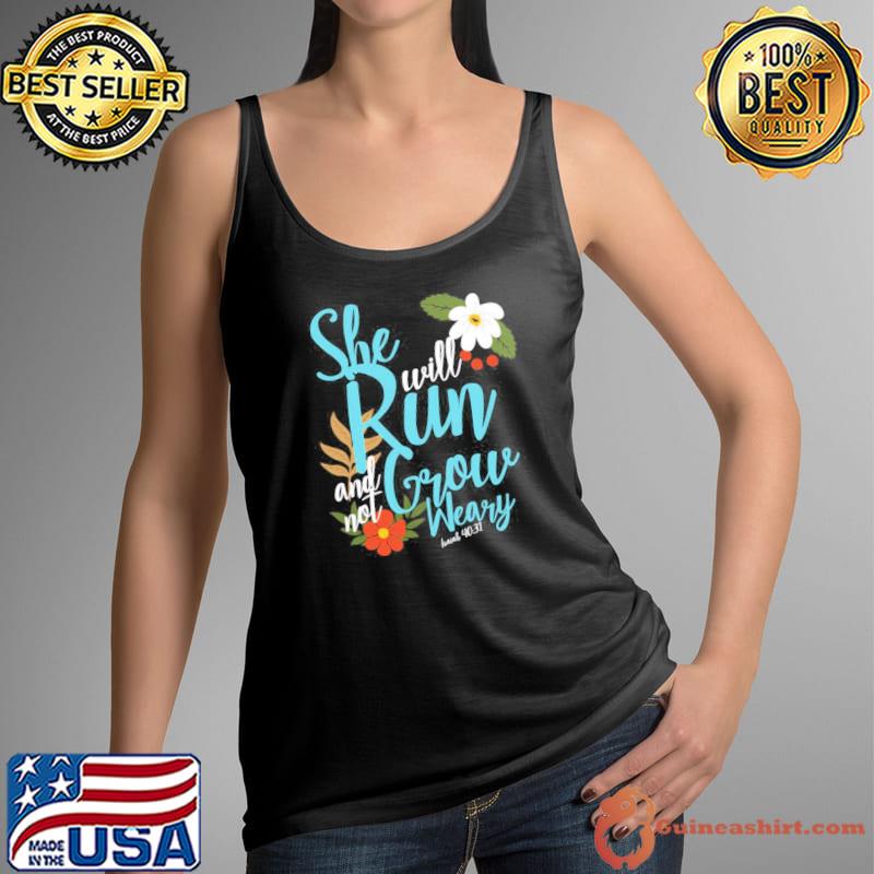 Original She Will Run And Not Crow Weary Shirt Tank Top
