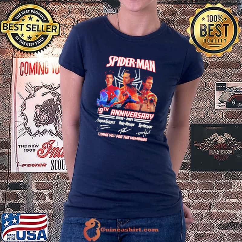 Original Spider man 19th anniversary 2002 2021 thank you for the memories Ladiestee
