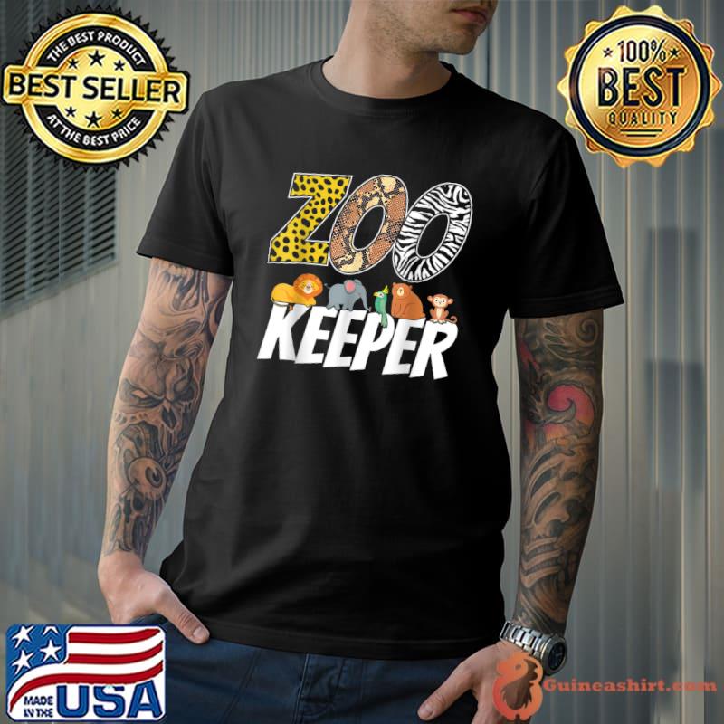 Original Zookeeper Costume African Savanna Zoo Keeper Animals Lover T-Shirt