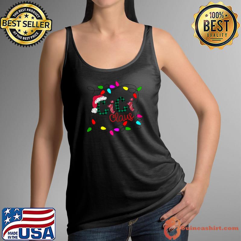 Personalized Christmas Cici Claus Xmas Light T-Shirt Tank Top