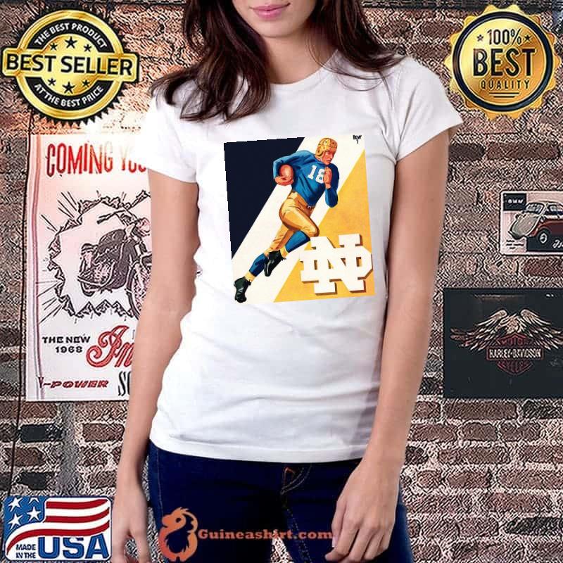 Premium 1942 Notre Dame Football Art Shirt Ladiestee